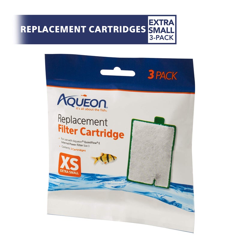 Aqueon Aquarium Fish Tank Replacement Filter Cartridges Extra Small - 3 pack - Image 3